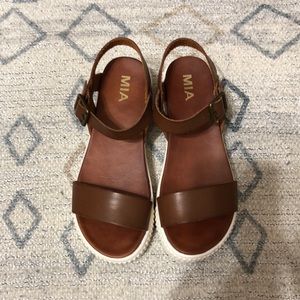 Womens MIA Leather Sandals